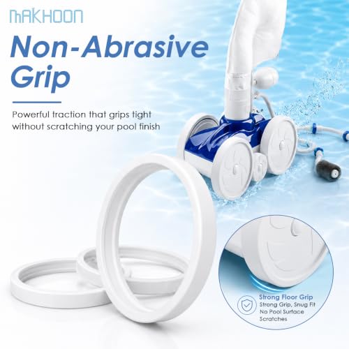 MAKHOON C10 Pool Cleaner Replacement Tire, All Purpose Compatible with Polaris 180 280 360 380 Pool Cleaners, 3 Pack - size: 3P