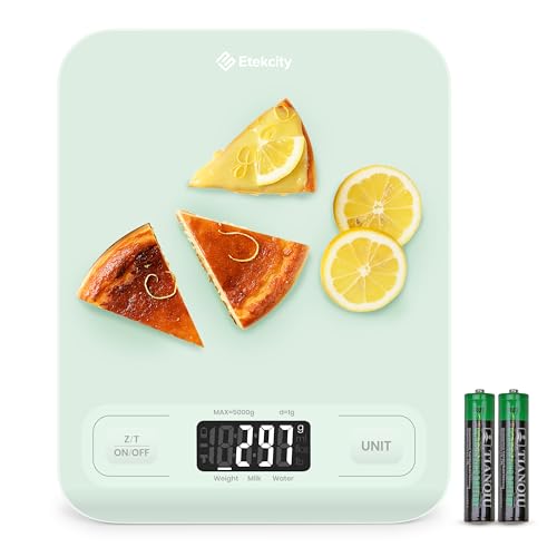 Etekcity Food Kitchen Scale, Digital Grams and Ounces, Medium - color: Mint Green