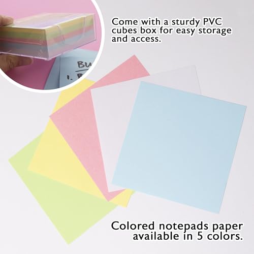 BAZIC Products Color Paper Cube with Tray, 300 Sheets, 2.95 in - size: 1-Pack