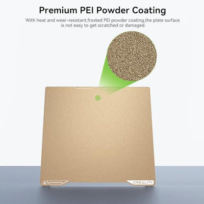 Creality K2 PEI Double Sided Frosted Build Plate Textured PEI Build Plate Flexible Removal Spring Steel Sheet 270x293mm for K2 3D Printer - style: K2 PEI (270x293mm)