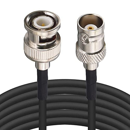 16ft BNC Male to Female Extension Cable 50 Ohm RG174 Coaxial Cable - color: 1, size: 16 feet
