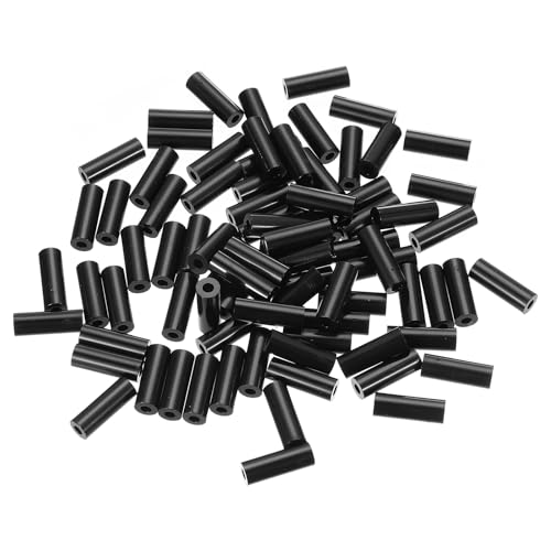 PATIKIL M3 Black ABS ID 3.2mm,OD 7mm,Length 20mm, Nylon Round Spacer Washers, 120Pcs Plastic Standoff Rubber Nut Unthreaded for M3 Screws Electrical Outlet Switch Receptacle - size: 3.2mm x 7mm x 20mm
