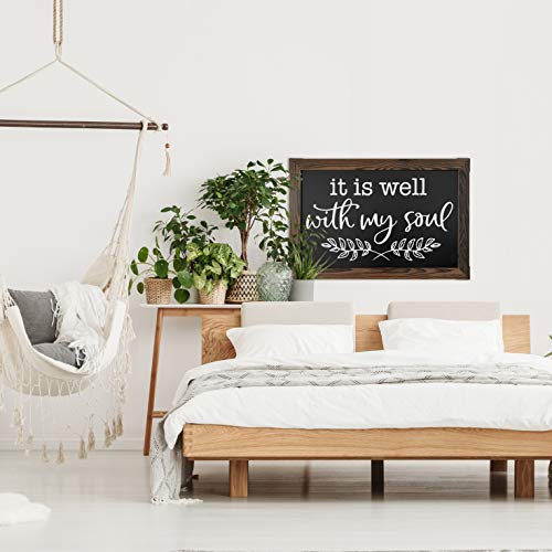 Loddie Doddie Magnetic Chalk Board Sign, Magnet Board for Wall, 20" x 30" - color: Rustic Frame, size: 20"W x 26.5"H