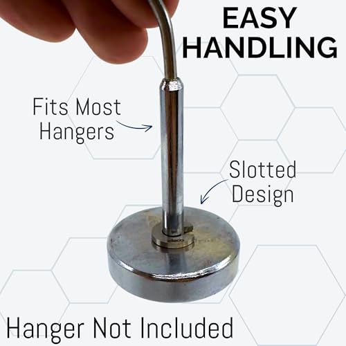 Eisco Labs - Spare 1g Slotted Mass - Stainless Steel, Precision Weight with 1/2" Outer Diameter, Slotted Design for Lab & Physics Experiments, Pack of 10