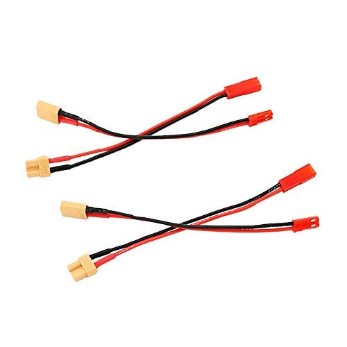 2pairs JST Male to XT30 Male/JST Female to XT30 Female Adapter with 10cm 4in 20awg Wire(BDHI-14)