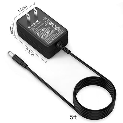 9-Volt Snap Clip AC/DC Adapter for Charging 9V Battery Eliminator