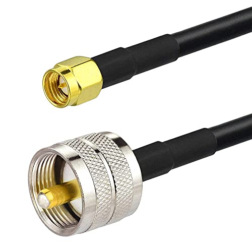 Superbat SMA to PL259 Adapter Cable 1ft RG58 SMA Male to UHF PL-259 Jumper - size: 1ft
