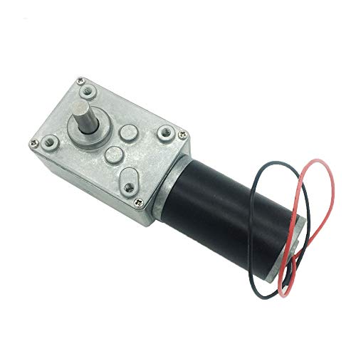 BRINGSMART 12V 470rpm DC Worm Gear Motor Self-Locking Mini Engine Turbine - size: 12V 470rpm