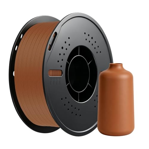 Kingroon Matte PLA Filament 1.75mm 3D Printer Filament Matte Filament 1kg Dimensional Accuracy +/- 0.02 mm (Matte Night Brown) - color: Matte Night Brown