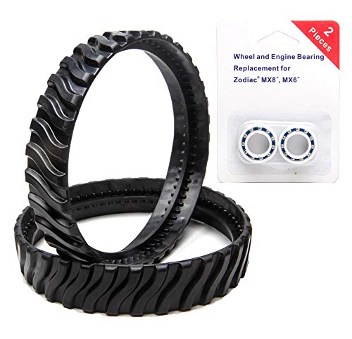 ATIE MX8 Elite/MX6 Elite, MX8/MX6 Pool Cleaner Tune-Up Kit Rebuild Kit with 2 Tire Track R0526100, 2 Engine Bearing R0527000 for Zodiac MX8 MX6 Elite Pool Cleaners - size: 2 Pack with Engine Bearing