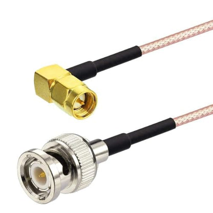 Superbat 20inch SMA Male to BNC Male Adapter RG316 Coaxial Cable 2-Pack - color: BNC to SMA single elbow