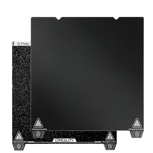 Creality K1 Max Dual-Sided PET + PEI Build Plate, 3D Printer Parts Printing Plate Glossy PET + Matte PEI Flexible Steel Platform for K1 Max, Ender 3 Max/Neo, Ender 3 S1 Plus - size: K1 Max PEI+PET