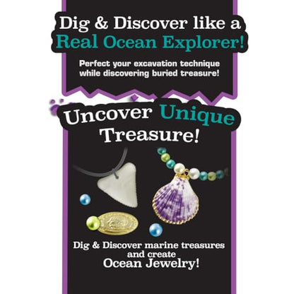 ArtSkills Epic Lab Dig Kit, Ocean Discovery STEM Treasure Hunting Science Kit Arts & Crafts Activity, 30 Assorted Treasures, Tools Included