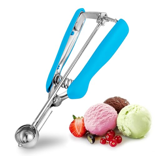 Extra Small Cookie Scoop, 1 Tsp Cookie Scoop, Mini Ice Cream Scoop for Melon Baller, Cookie Dough, 0.2oz/ 25mm, Easy Squeeze & Release, Sky Blue - size: 1 tsp (25 mm) Sky Blue