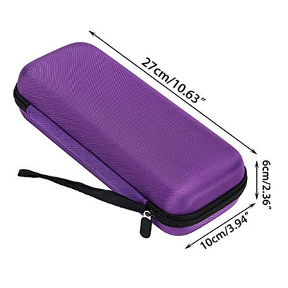 Hipiwe EVA Essential Oils Carrying Case Organizer for 20Pcs Rollers Bottles - color: Purple