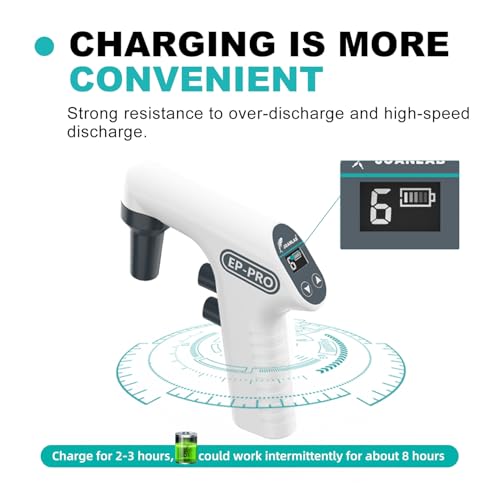 JOANLAB EP100PRO Pipette Controller, 0.1-100ml 6 Speeds Digital - color: EP100( with upgraded stand)