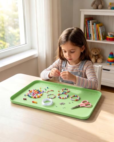 Silicone Mats for Crafts, 12" x 19" Waterproof Non-Slip Playdoh Mat - color: Green, size: 19"x12"