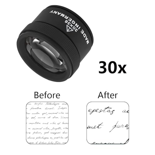 30X Coin Magnifying Glass, Portable Jewelry Loupe
