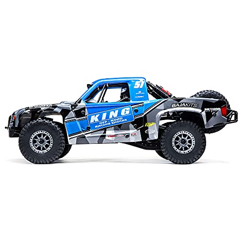 Losi RC Truck 1/6 Super Baja Rey 2.0 4WD Brushless Desert Truck RTR (Battery and Charger Not Included), King Shocks, LOS05021T2, Blue - style: King Shocks