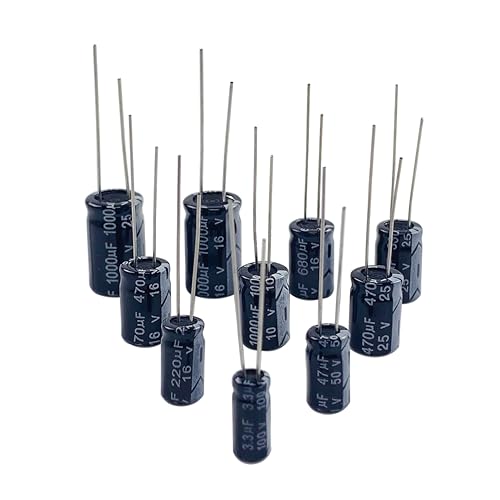 40 Values, 0.1uF-1000uF, Aluminum Electrolytic Capacitor Assortment Kit - style: 10V-100V 800PCS