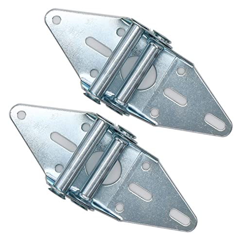 2 Packs Garage Door Hinges #2 with Galvanized Finish - Heavy Duty 14 Gauge Steel, Suitable for Residential/Light Commercial Garage Door Replacement - size: #2