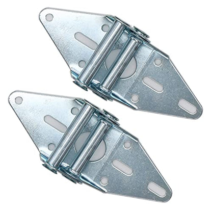 2 Packs Garage Door Hinges #2 with Galvanized Finish - Heavy Duty 14 Gauge Steel, Suitable for Residential/Light Commercial Garage Door Replacement - size: #2