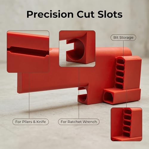 Mini Tool Organizer Compatible with Knipex Cobra XS, 5 Bit Slots