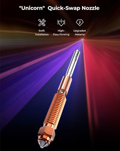Creality Official K1C/K1 SE Nozzle, 0.6mm 1 PCS Quick-Swap 3D Printer K2 SE Nozzle, Copper Alloy and Hardened Steel with Titanium Alloy Heat Break for K1C, K1 SE, K2SE, Ender 3 V3, Ender 3 V3 Plus - style: 1PCS 0.6mm