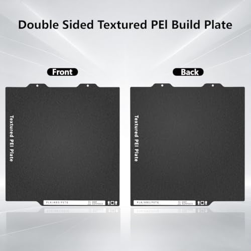 184x184mm Build Plate for Bambu Lab A1 Mini, Double Side Black Textured PEI Sheet Flexible Spring Steel Plate Heated Bed Printing Platform for A1 Mini 3D Printer - size: 184x184mm
