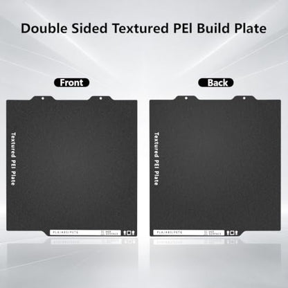 184x184mm Build Plate for Bambu Lab A1 Mini, Double Side Black Textured PEI Sheet Flexible Spring Steel Plate Heated Bed Printing Platform for A1 Mini 3D Printer - size: 184x184mm