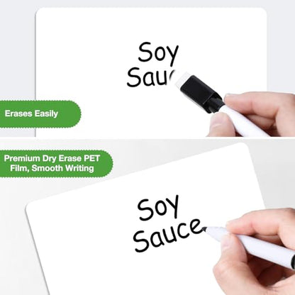 SVNOOC Multi-Use White Board Dry Erase Board Stickers for Wall Refrigerator Door Home Office Classroom, Reusable Lapboards, 8.5x11 inches, 3 Pack - size: 8.5x11 inches