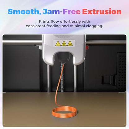 Flashforge 3D Printer Filament Silk PLA 1.75mm 1kg Spool-Dimensional Accuracy +/- 0.02mm (Copper) - color: Copper
