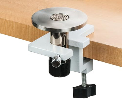 EISCO Hand & Table Microtome, 10 Microns per Click - for Section Cutting - Includes Wooden Storage Case & Cutting Razor