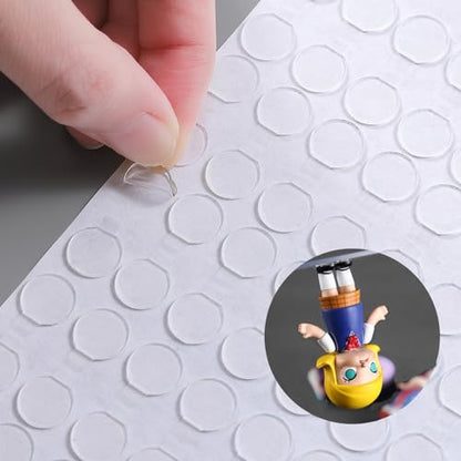 Adhesive Stick dots Two-Sided Sided Mounting Putty Stick Tack for Wall Hanging Crafts Balloons Festival Party Decorations,Clean Removable(0.4"*0.4"-100) - size: 0.4" X 0.4"