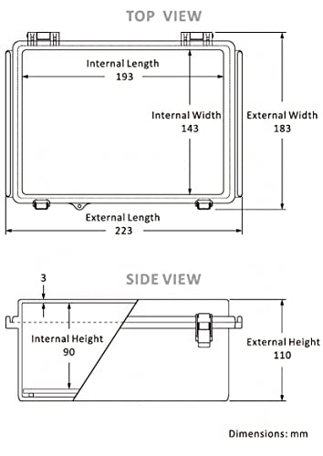 Gratury Junction Box, IP67 Waterproof Plastic Enclosure for Electrical Project, Hinged Transparent Cover, Includes Mounting Plate and Wall Bracket - color: Transparent, size: 8.6"×6.7"×4.3"