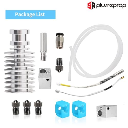 5Aplusreprap Assembled I3 Mega Hotend Upgrade with Hardened Steel Nozzle - size: set B