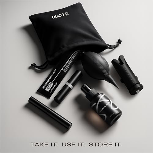 C Coiro Camera Lens Cleaning Kit for DSLR and Sensitive Electronics, 9-in-1 Lens Cleaner Spray, Camera Pen, Blower, Wipes, Sensor Cleaner, Photographer Gifts & Accessories - size: 9 IN 1