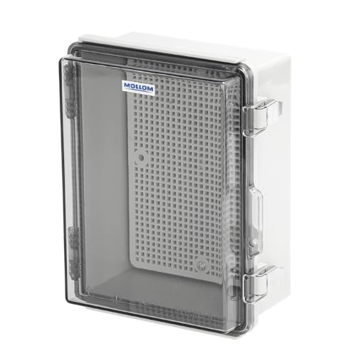 Mollom Transparent Cover Outdoor Junction Box (8.3x6.3x3.9In) - size: 8.3x6.3x3.9"