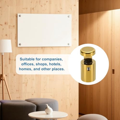 MECCANIXITY 12pcs Side Clamp Standoffs, 3/4" x 1" Gold Aluminum - color: Gold, size: 3/4" x 1"
