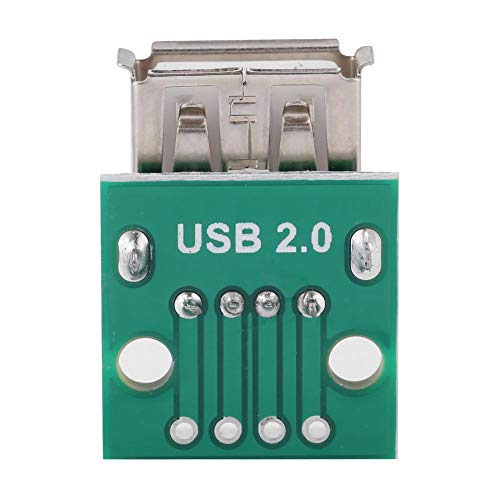 USB-A Female Breakout Board DIP Adapter 2.54mm Pitch 4-Pin
