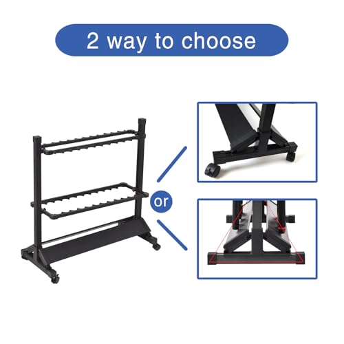JOYWAVE Aluminium Fishing Rod Holders, Portable Fishing Rod Rack, Holds Up to 24 Rods, Modern Matte Black, 27.9x12.6x27.5 inches - color: Matte Black