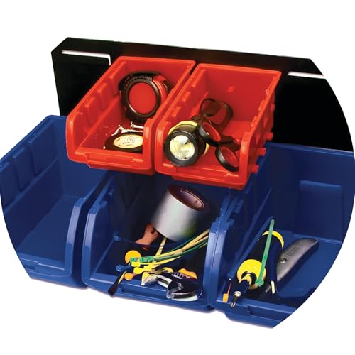 Performance Tool W5195 15pc Storage Bin Set, Great For Organizing Home, Office or Workshop - style: 15pc - Red & Blue Bins Only
