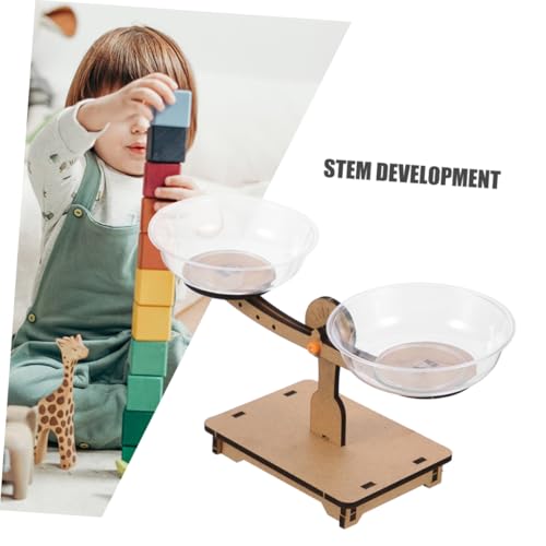 Veemoon 2pcs Wooden Balance Scales for Activities DIY Preschool Science Experiment Balance Board for Creative Measurement Physics Exploration