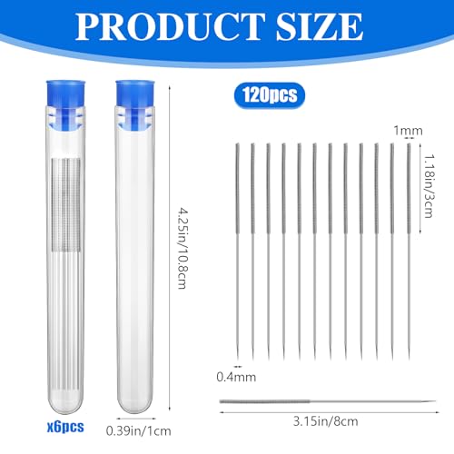 120 Pieces 3D Printer Nozzle Cleaning Needles, 3D Printer Nozzle Cleaning Kit 0.4 Mm Stainless Steel Needles Cleaner 3D Printer Nozzle Cleaner 3D Printer Accessory - color: 0.4mm / 120 Pieces