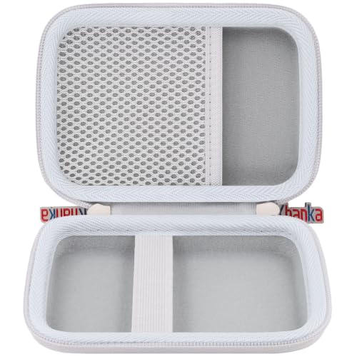 khanka Hard Case for Liene 2x3” Photo Printer- Mini Instant Photo,White - color: White, style: for 2x3" K100