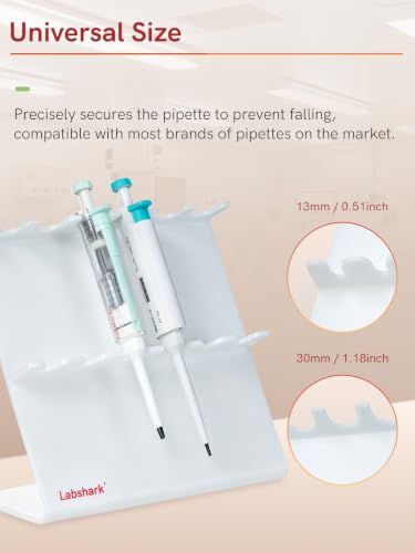 Lab Pipette Stand, Plastic Linear Pipette Holder, Z Shape, 2PCS - color: White, size: Z Shape