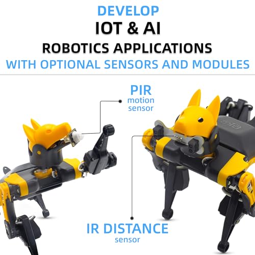 Petoi Programmable Robot Dog Bittle X V2(Pre-Assembled) - Robotics Kit, Hands-On Physical AI - Portable Open Source Voice Controlled Quadruped, STEM Classroom & Education - Advanced Alloy Servos