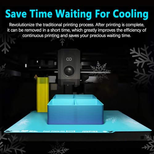 Upgraded OMG Cool Plate for ELEGOO Centauri Carbon/Centauri Carbon 2, 260x271mm Thicker Magnetic CC/CC2 Build Plate with Supertack Smooth Surface, Easy Release 3D Printer Hotbed for PLA PETG Printing - size: 260x271mm for CC/CC2