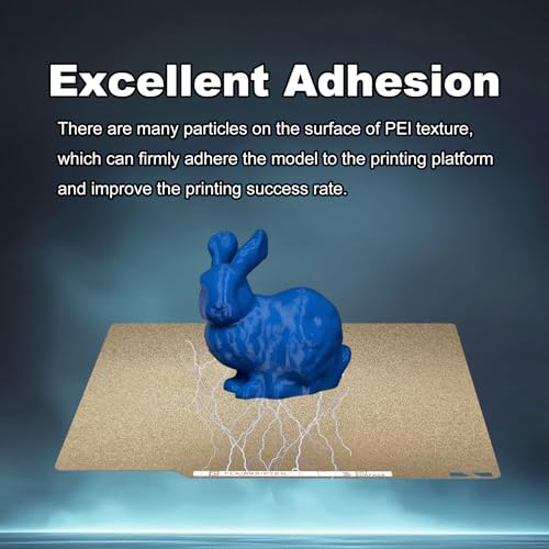Upgraded 0.77mm Thicker 257x257mm PEI Printing Bed with QR Code for Bambu Lab X1/P1P/P1S/P2S/X1C/A1, Dual-Textured Flexible Heated Magnetic Spring Steel Build Plate for 3D Printer - size: 257x257mm