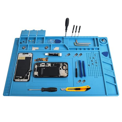 Silicone Soldering Mat, 17.7 x 11.8 in Electronics Repair Mat